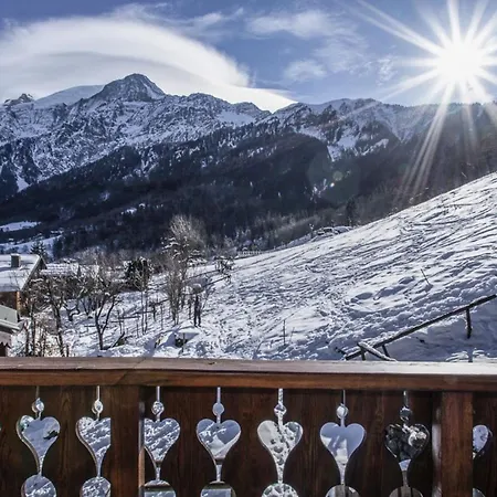 Family With Superb View On The Mont Blanc Les Houches